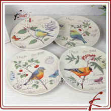 s/4 bird design ceramic dinner plate